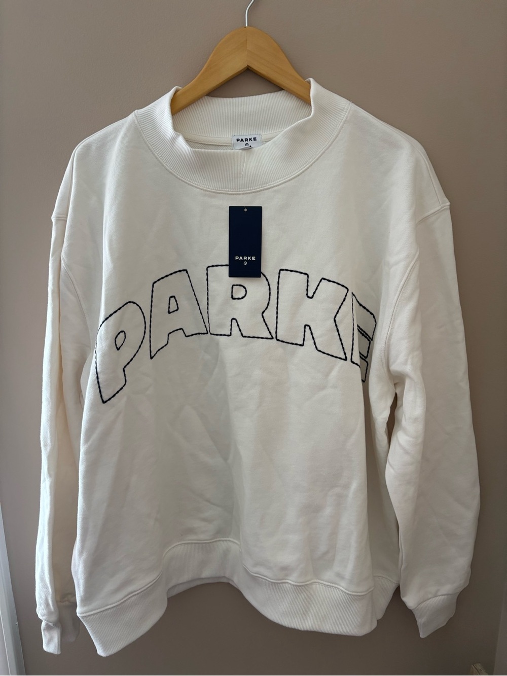 PARKE x Target Collab White Mockneck NWTs Size L/XL - Picture 3 of 5